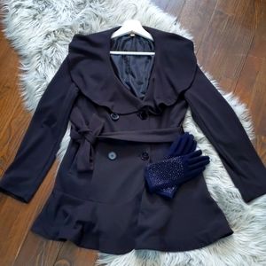 Black trench jacket